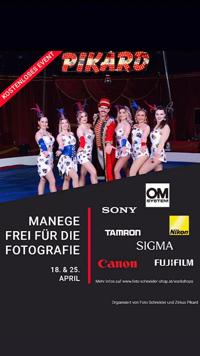 Gemeinsam mit Zirkus Pikard erwartet euch ein gratis Fotoworkshop voller…