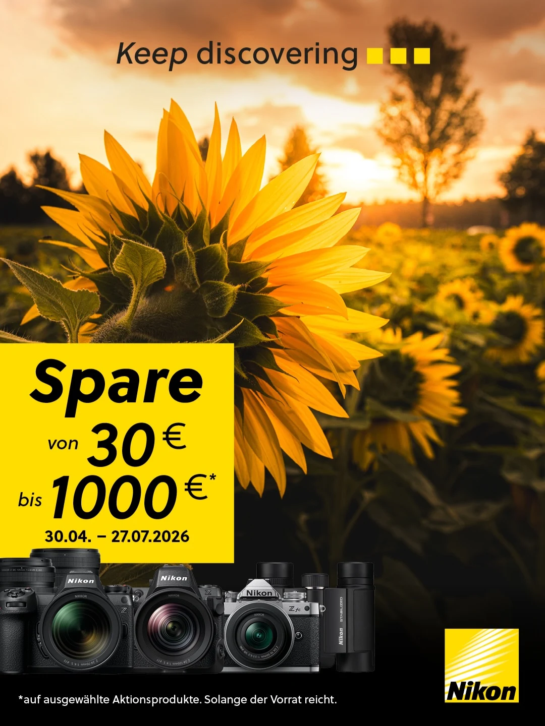 Egal ob Natur, Sport oder Fotografie – jetzt massiv bei Nikon sparen! 📸✨