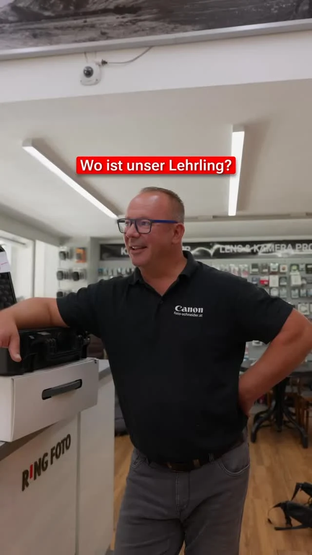 Sobald unser Chef Andi nach den Lehrlingen sucht, gibt es meistens nur…