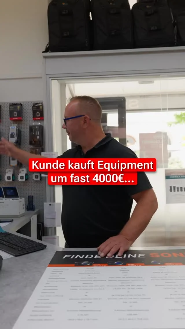 Kunde kauft Equipment um fast 4000 Euro... und macht diesen unglaublichen…
