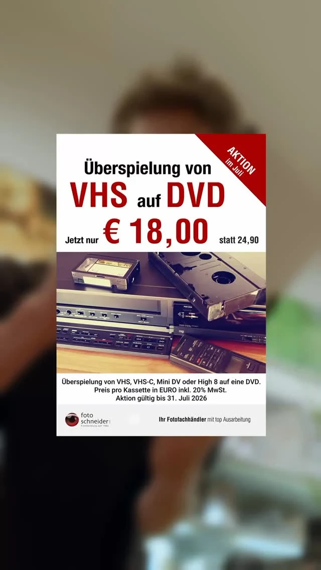 Wusstest du, dass alte VHS-Kassetten schon ab 40 Grad beschädigt werden…