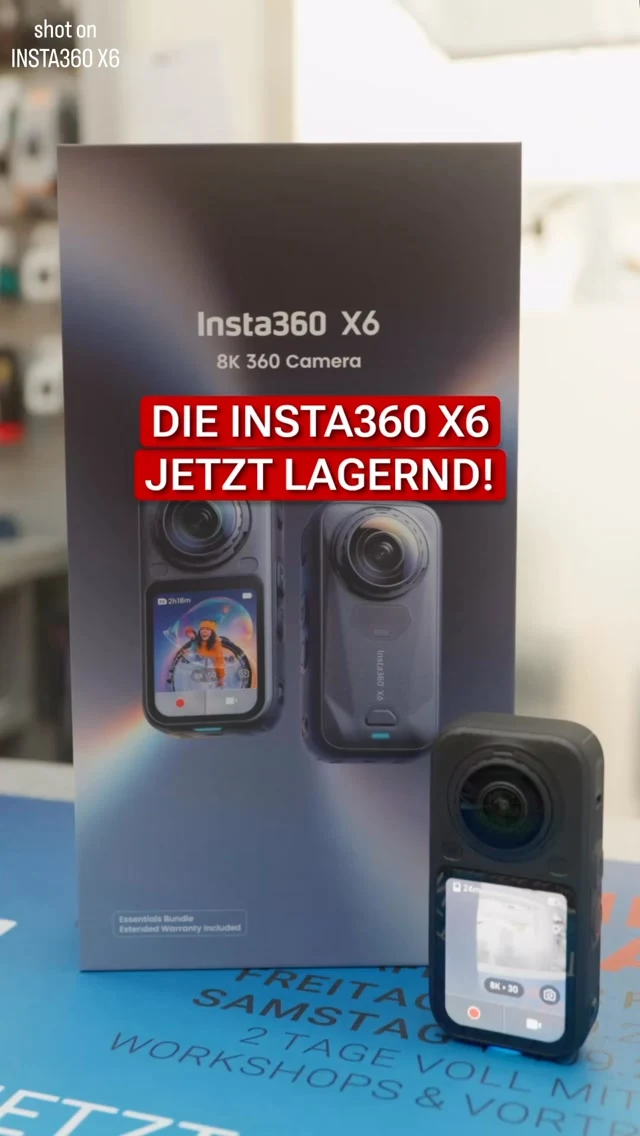 Die neue Insta360 X6 ist ab sofort bei uns in Baden lagernd. Der neue…