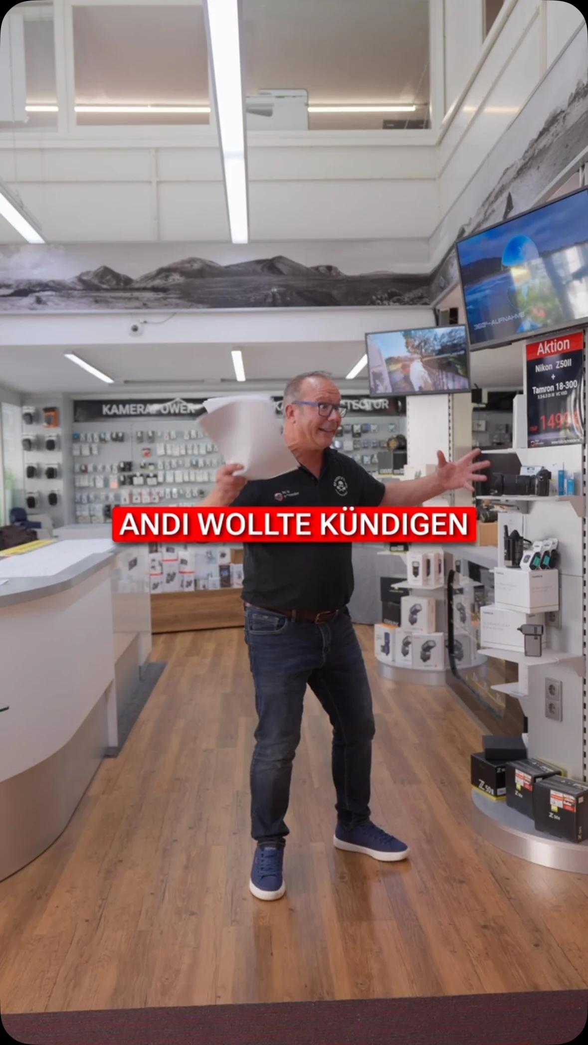 Andi hatte kurzzeitig die Schnauze voll und wollte seine Kündigung…