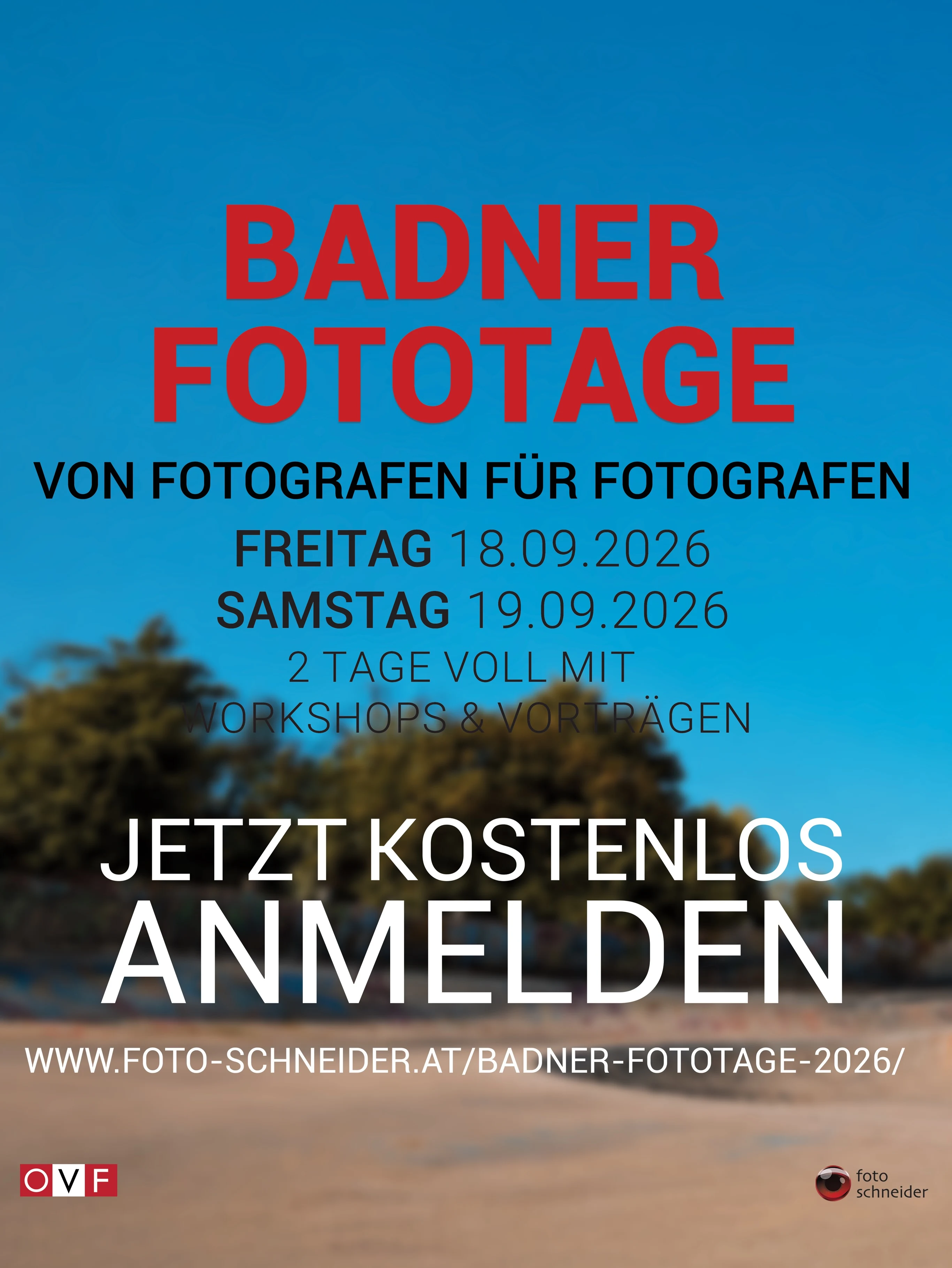 Badner Fototage 2026: Von Fotografen für Fotografen!